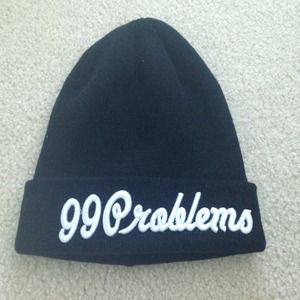 H&M 99 Problems Black Beanie