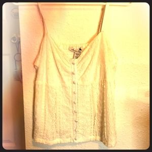 Cream colored tank top