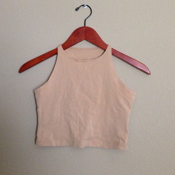 Cotton spandex sleeveless crop top