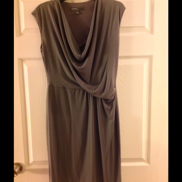 Neck Draping Dress