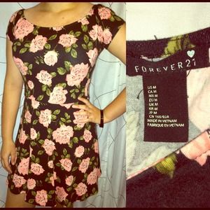 F21~Floral Print Dress 🌸