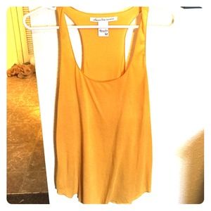 Plain gold tank top