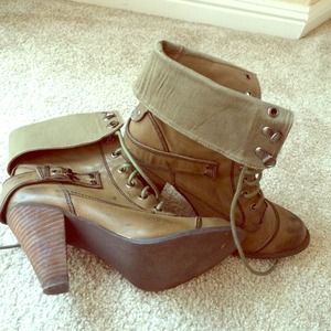 Army green boots