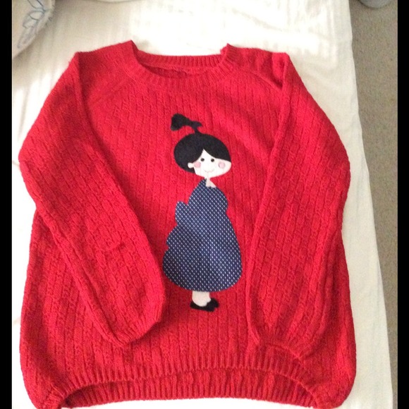 Cute red sweater