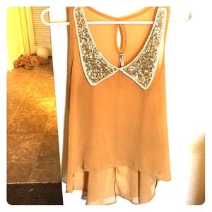 Sparkly gold top