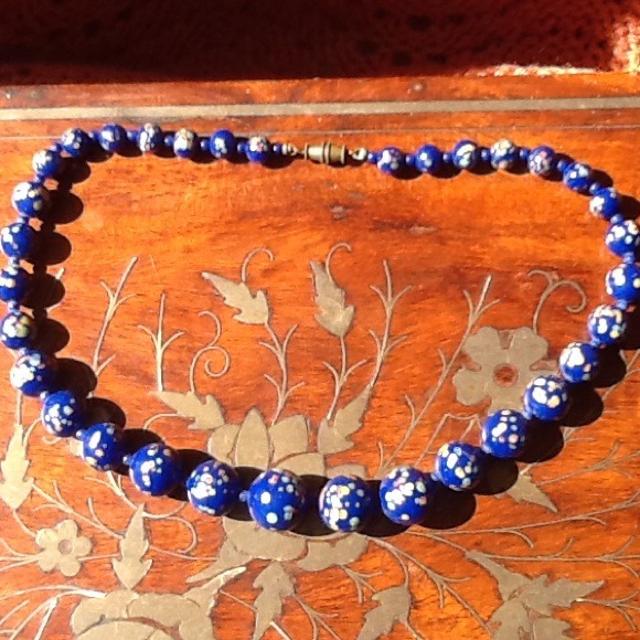 Blue beaded necklace💥REDUCED💥