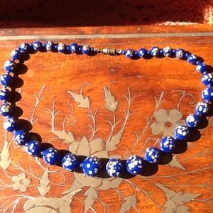 Blue beaded necklace💥REDUCED💥