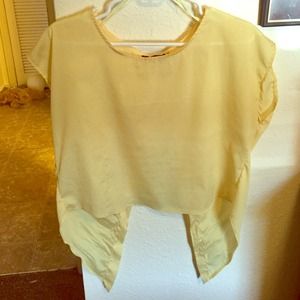 Yellow crop top