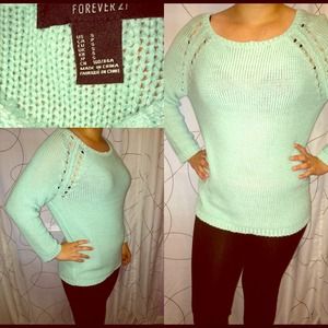 Mint green sweater