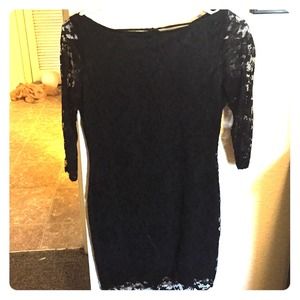 Black lace dress