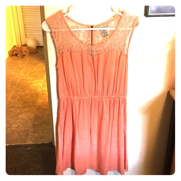 Peach dress