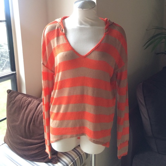 NEW Soft Joie Striped Hooded Sweater - Picture 1 of 3