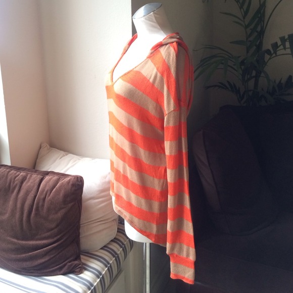 NEW Soft Joie Striped Hooded Sweater - Picture 2 of 3