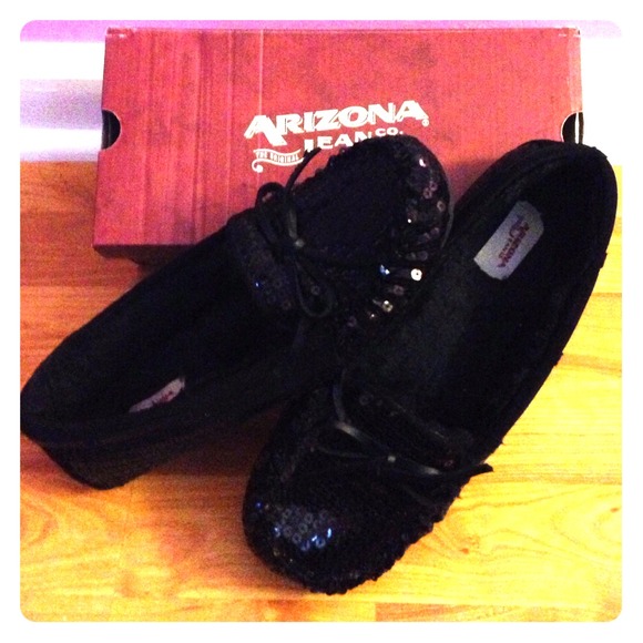 Arizona Jeans Black Sequoin shoes