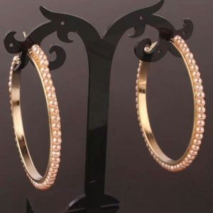 Beautiful Circle Yellow Beads earrings