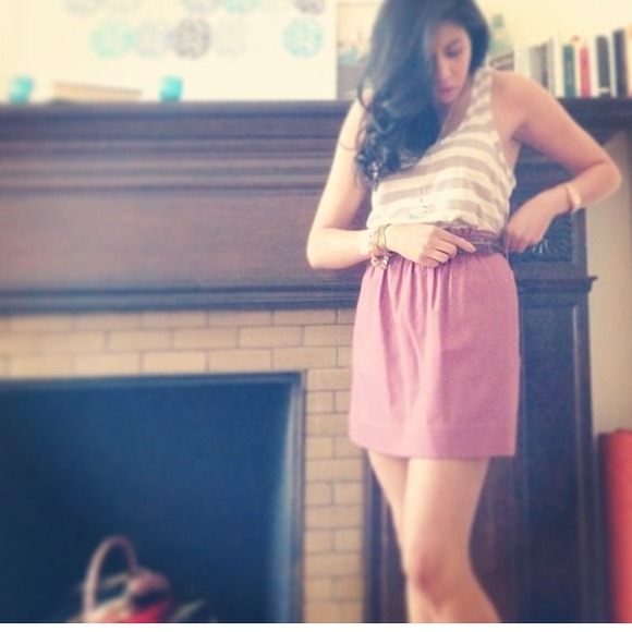J. Crew Dresses & Skirts - J.Crew Factory mini skirt - dusty rose - size 4