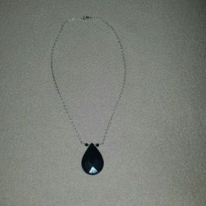 Black pendant necklace