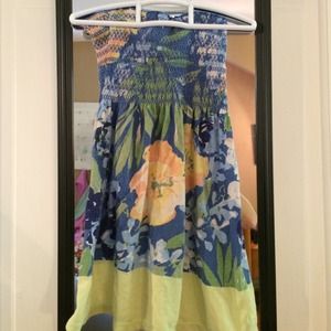 Strapless tank