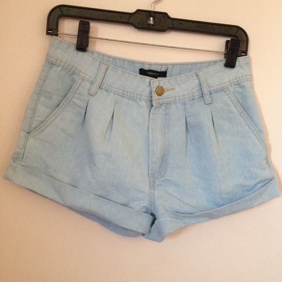 Denim shorts
