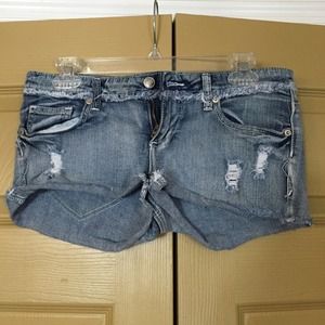 Faded Denim Shorts Size 5