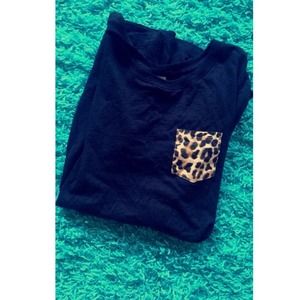 VS Pink Cheetah Pocket Tee