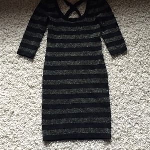 Black stripped dress