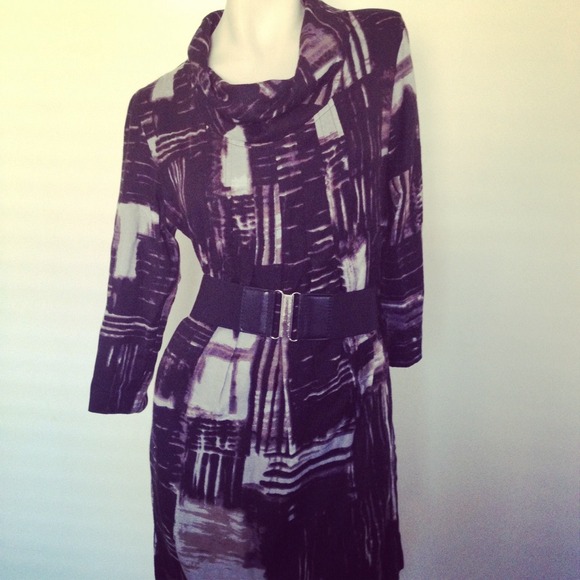 Black and grey dress