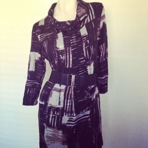 Black and grey dress