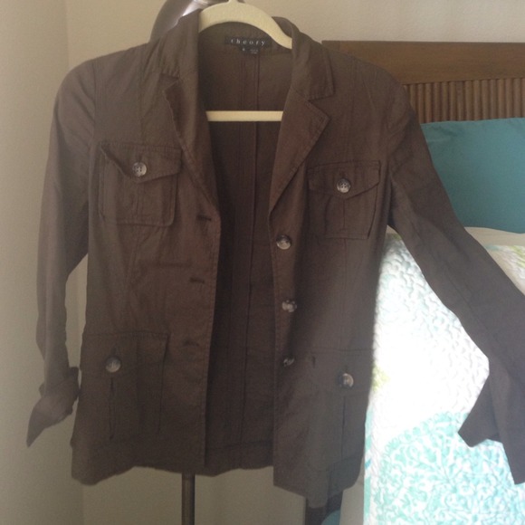 Brown linen blazer