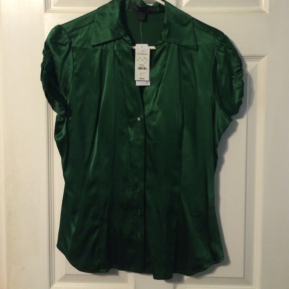 Emerald Green Silk top