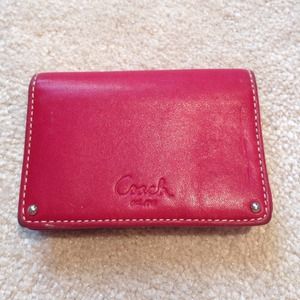 Coach business card holder