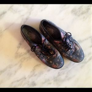 floral canvas vans
