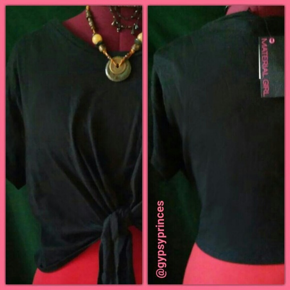 "Material Girl" Drape Tie Top By Madonna NWT - Picture 2 of 3