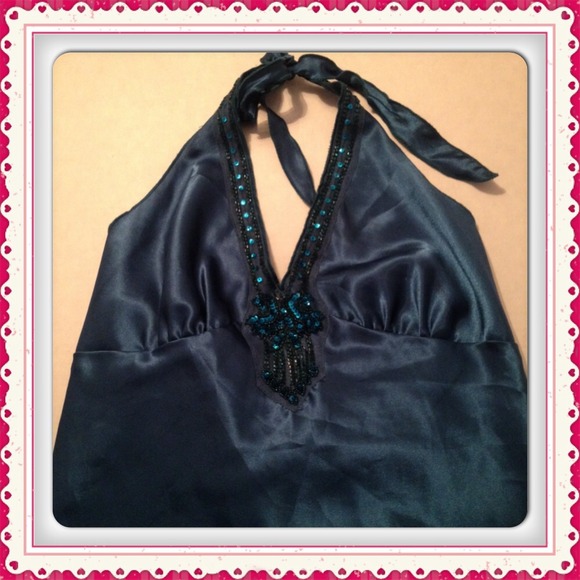 Blue/green halter