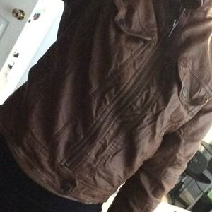 Light brown faux leather jacket
