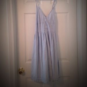 One Star Converse Blue & White Striped Dress