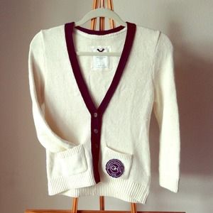 Sale!! Cream & Navy Gilly Hicks Cardigan