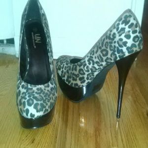 Leopard heels