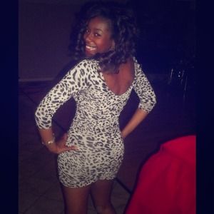 Leopard print dress