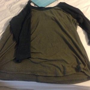 Army colored raglan