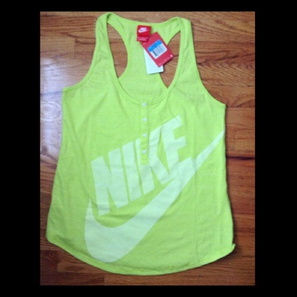 Nike Tops - Nike Neon Yellow Vintage Tank