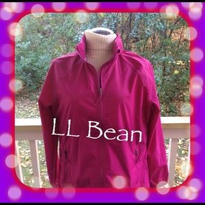 REDUCED!!  LL BEAN NYLON ZIP-UP JACKET