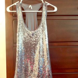 Sequin tank top