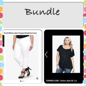 Bundle deal ~ torrid top/jeans