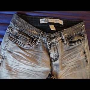 Grey Skinnies from Charlotte Russe