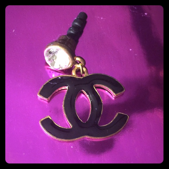Black & Gold Designer Phone Charm