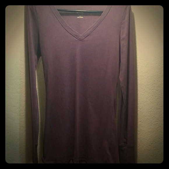 Purple long sleeve shirt