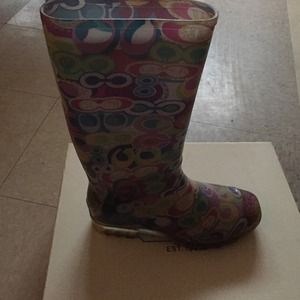 Coach rain boots