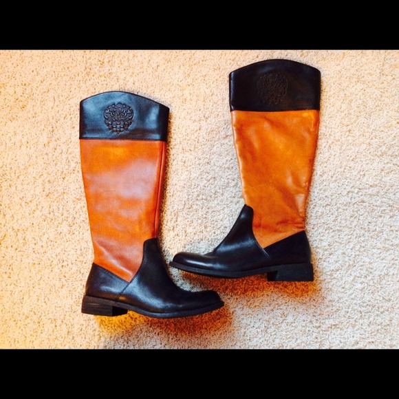 Vince Camuto two toned boots