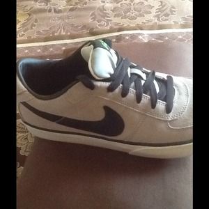 Grey nike shoes